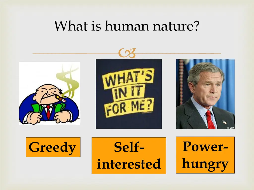 what is human nature