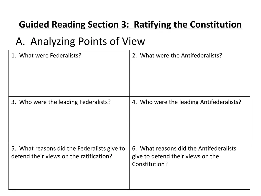 guided reading section 3 ratifying