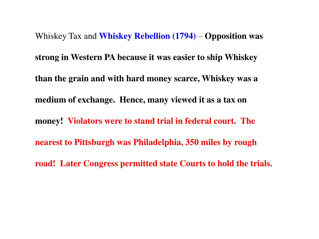 whiskey tax and whiskey rebellion 1794 opposition