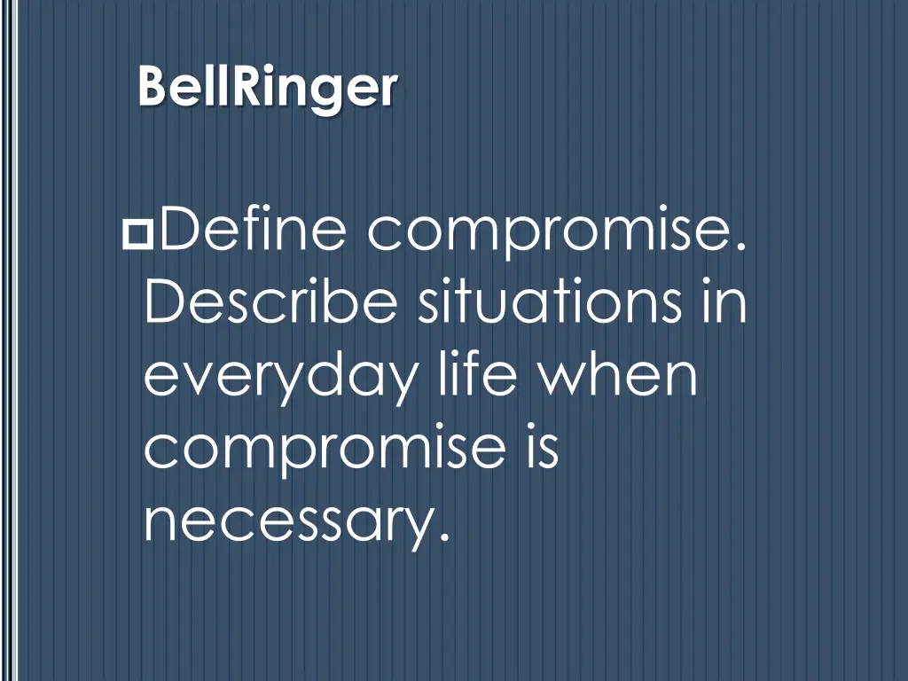 bellringer 1