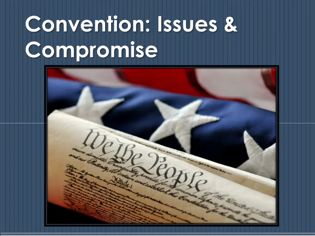 convention issues compromise