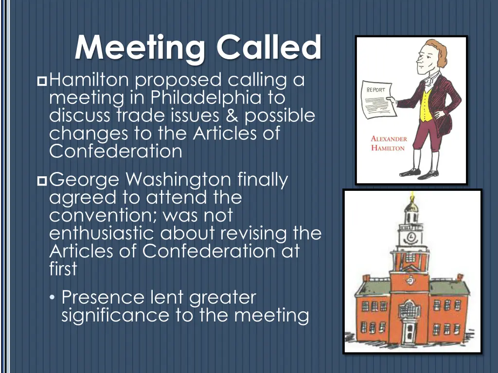 meeting called hamilton proposed calling