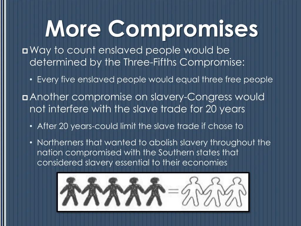 more compromises way to count enslaved people