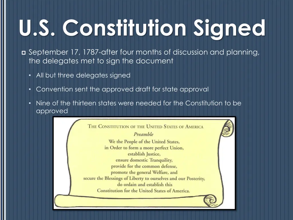 u s constitution signed