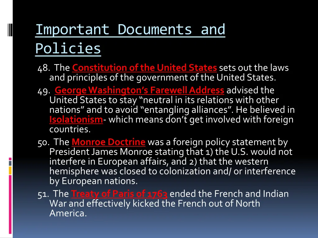 important documents and policies 1