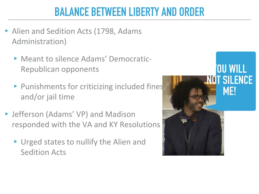 balance between liberty and order