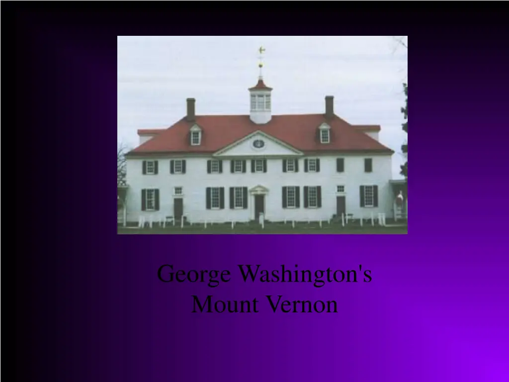 george washington s mount vernon