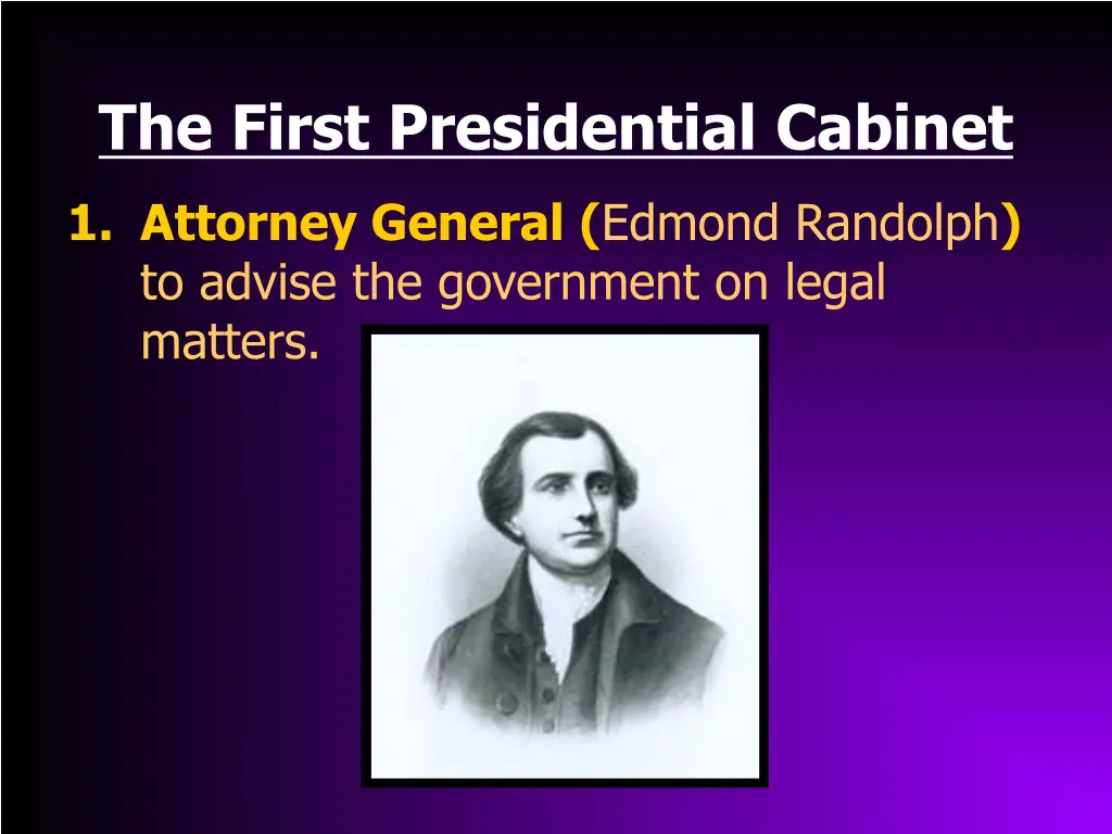 the first presidential cabinet 3