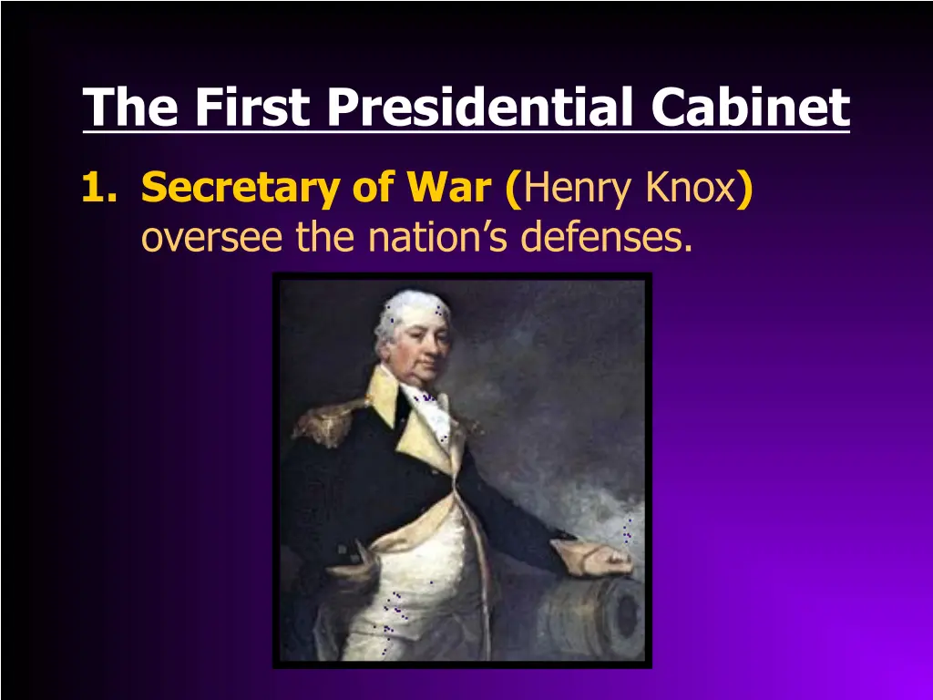 the first presidential cabinet