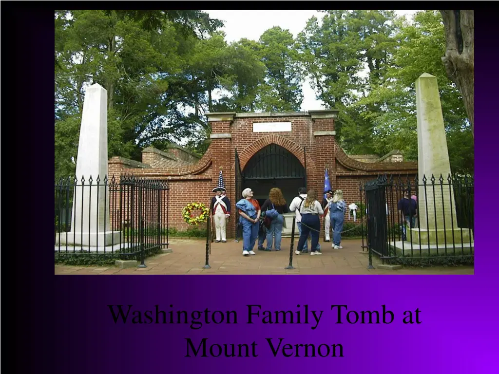 washington family tomb at mount vernon