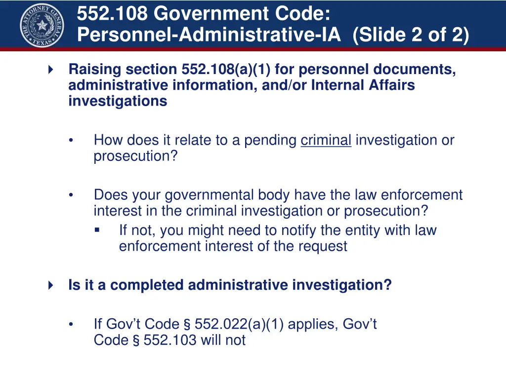 552 108 government code personnel administrative 1