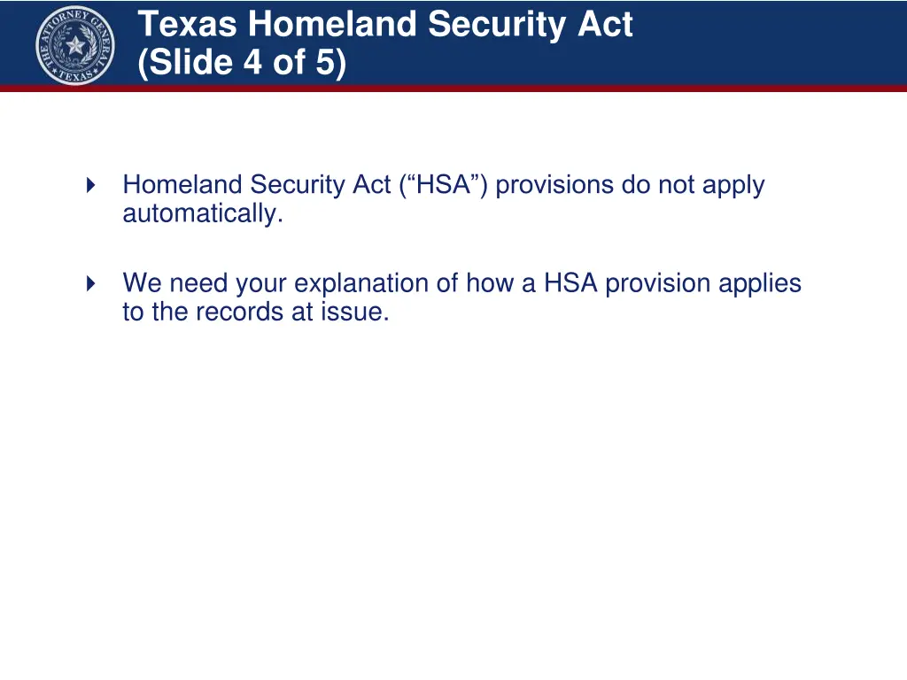 texas homeland security act slide 4 of 5