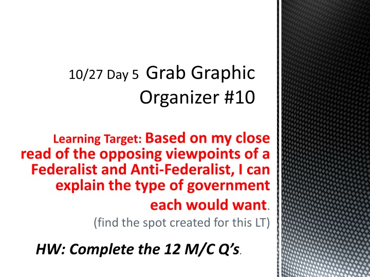 10 27 day 5 grab graphic organizer 10