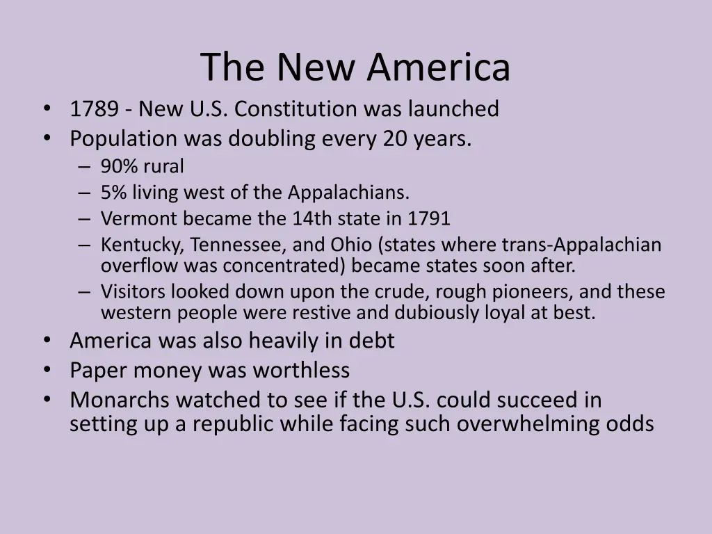 the new america