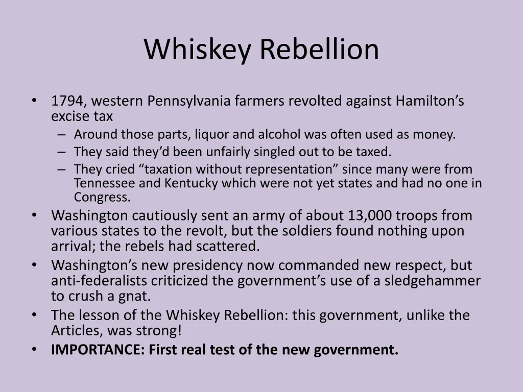 whiskey rebellion