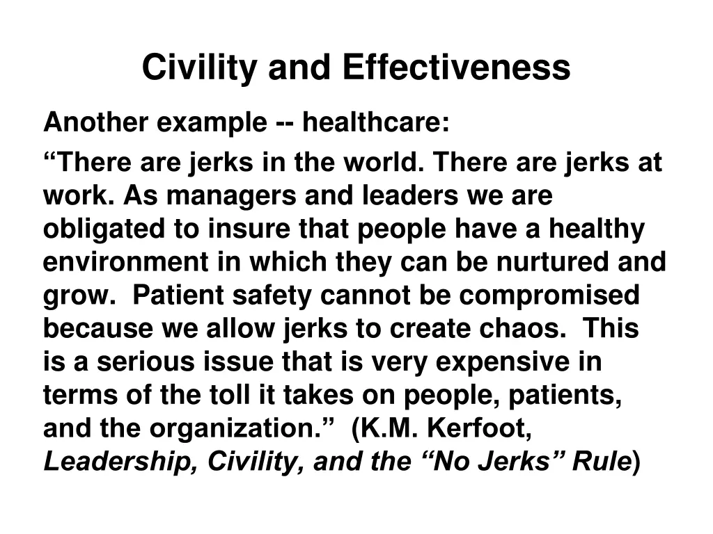 civility and effectiveness 1