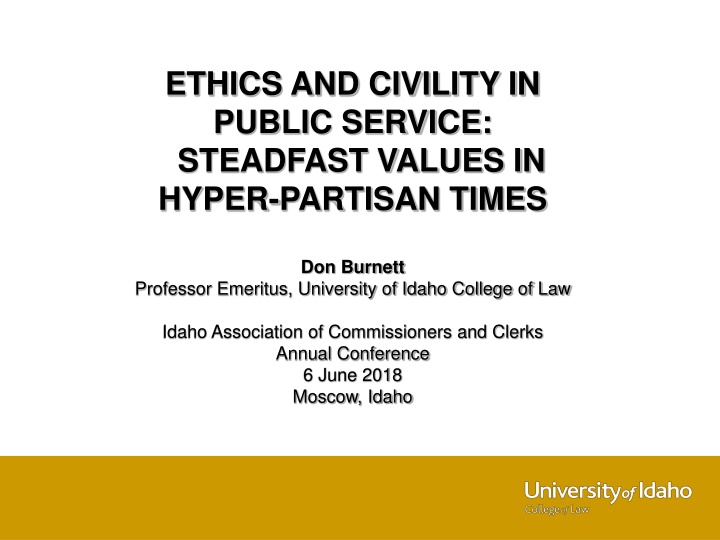 ethics and civility in public service steadfast