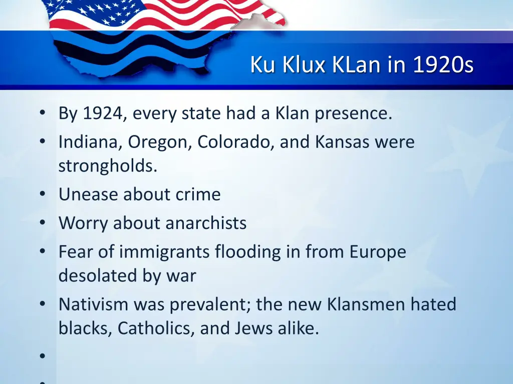 ku klux klan in 1920s