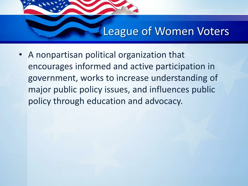 league of women voters