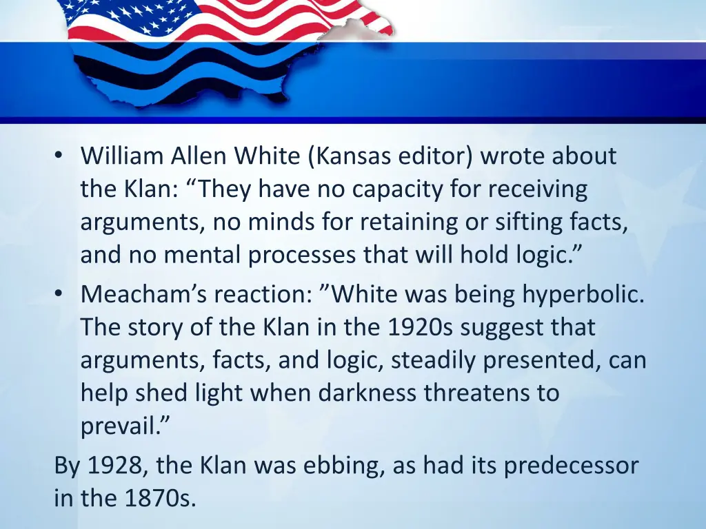 william allen white kansas editor wrote about