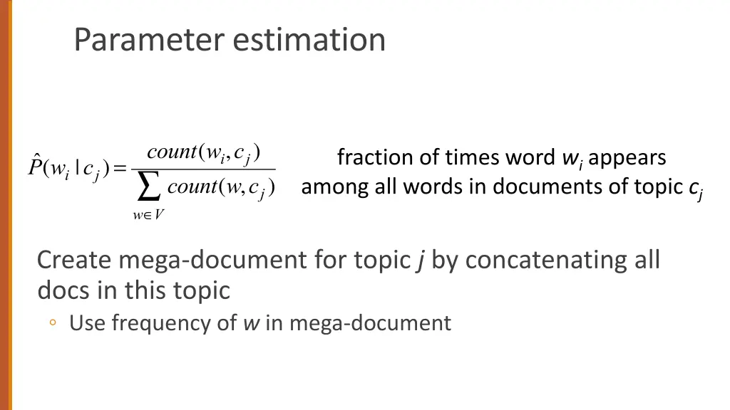 parameter estimation