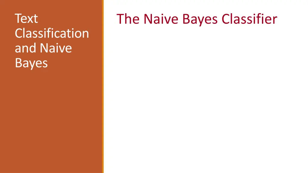 text classification and naive bayes 1