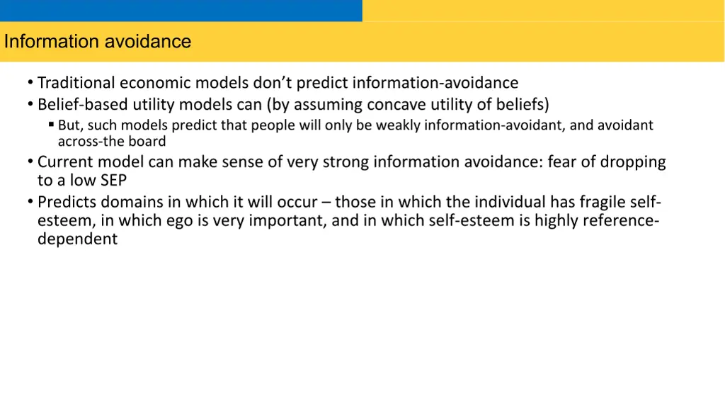 information avoidance