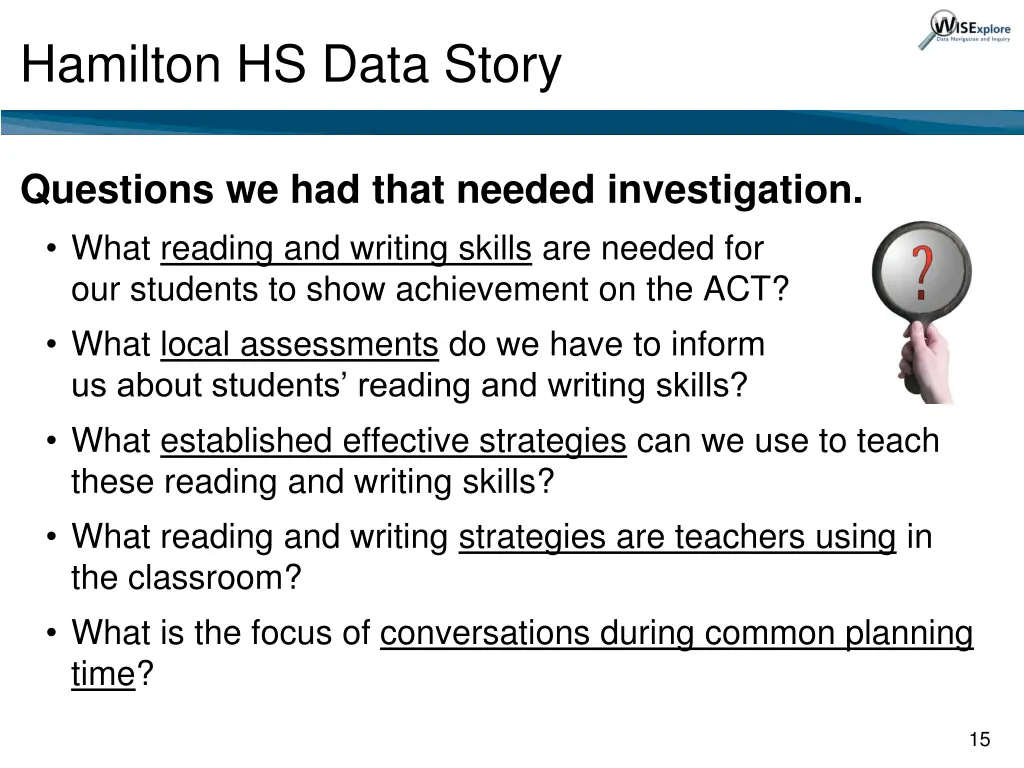 hamilton hs data story 2