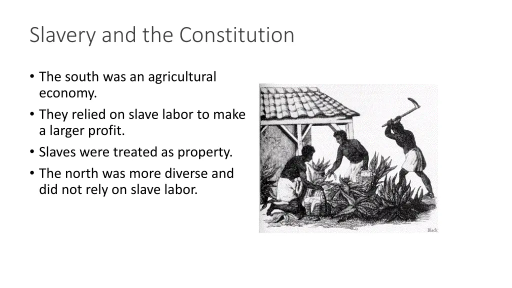 slavery and the constitution