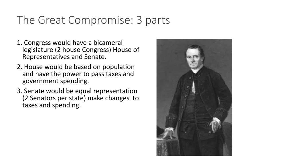 the great compromise 3 parts