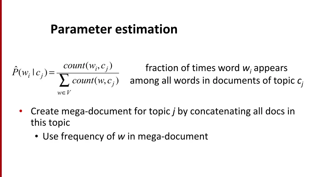 parameter estimation