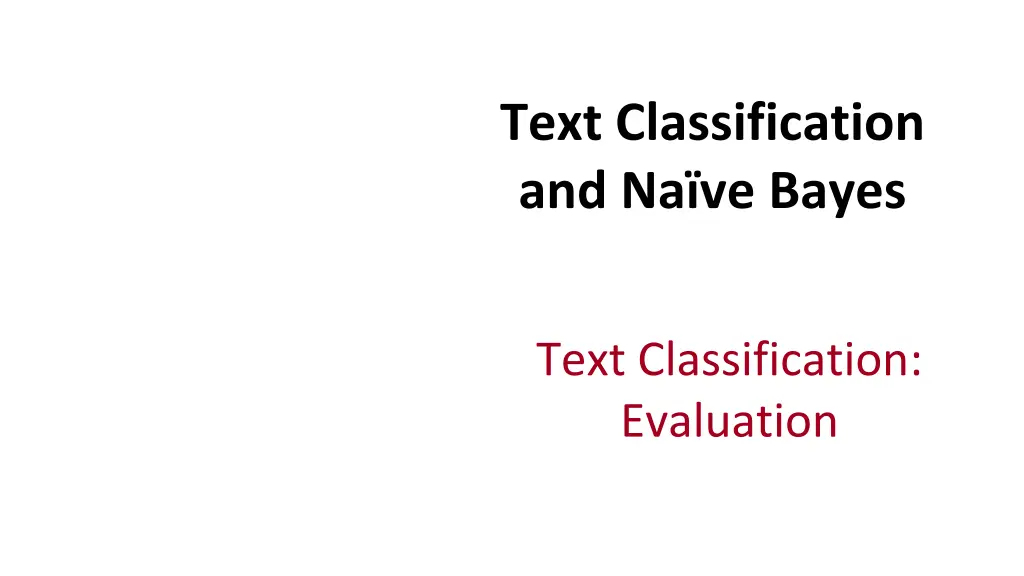 text classification and na ve bayes 14