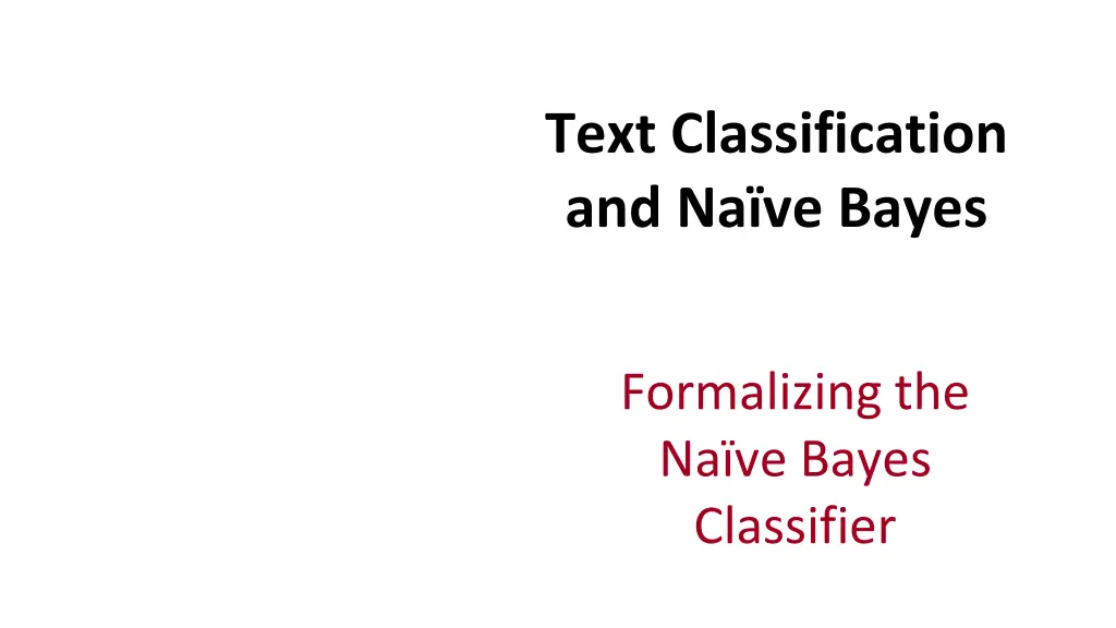 text classification and na ve bayes 5