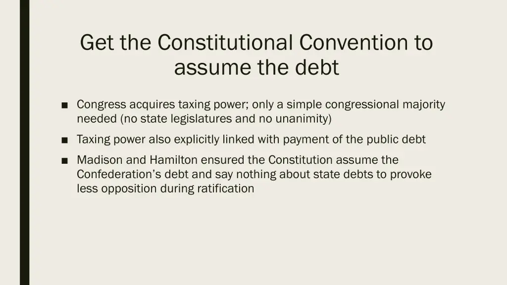 get the constitutional convention to assume