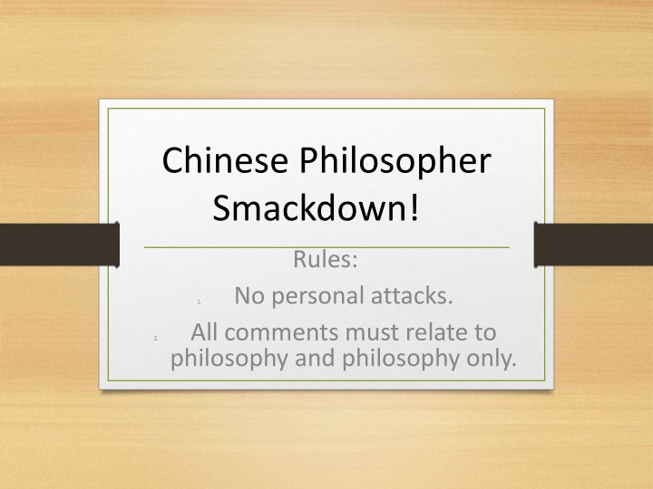 chinese philosopher smackdown