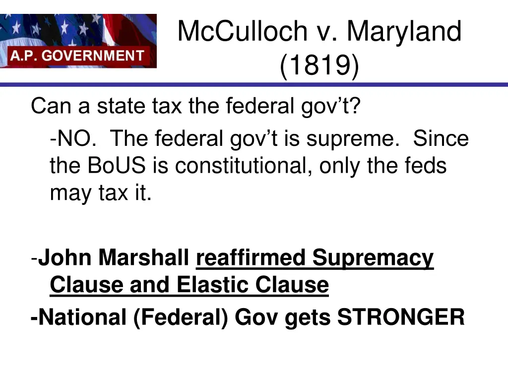 mcculloch v maryland 1819 1