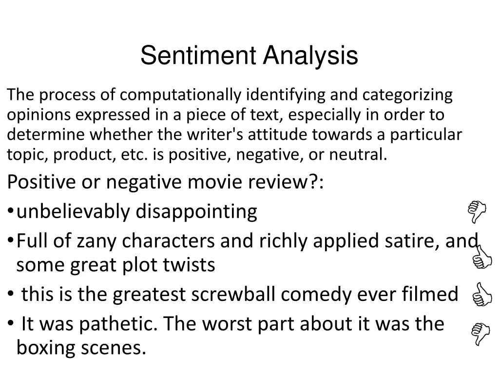 sentiment analysis