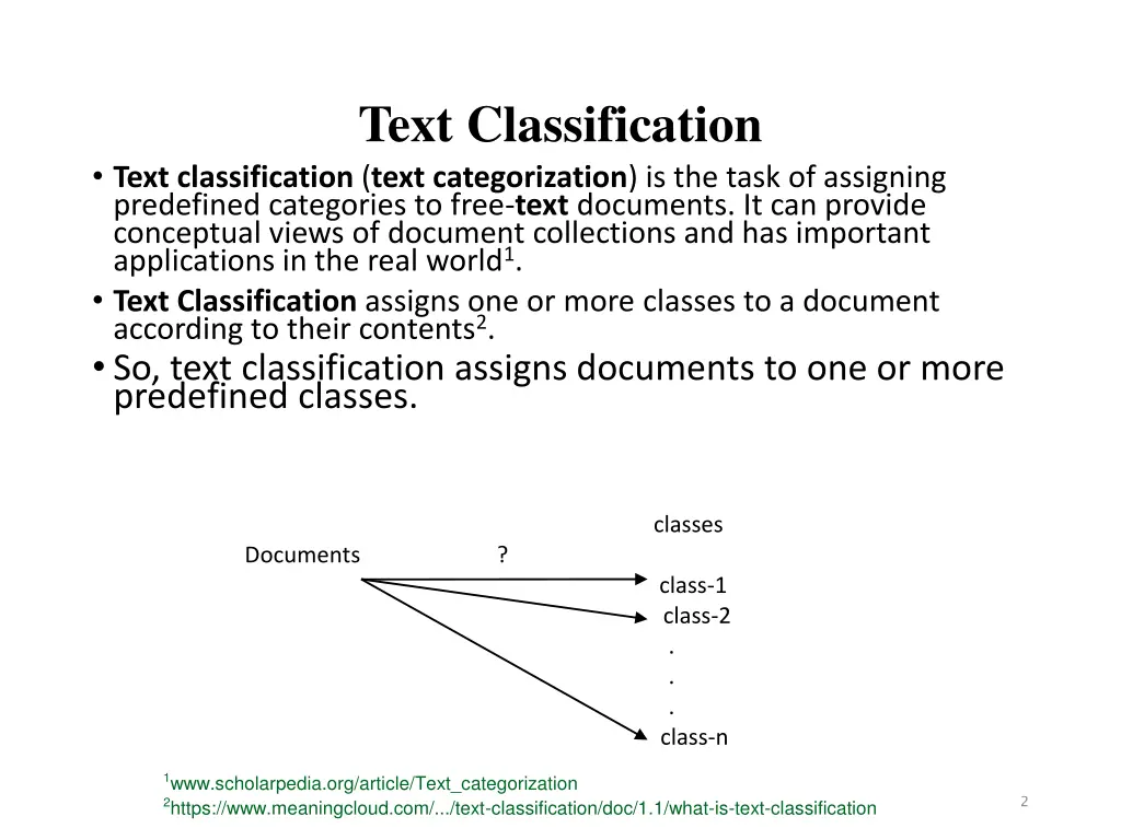 text classification