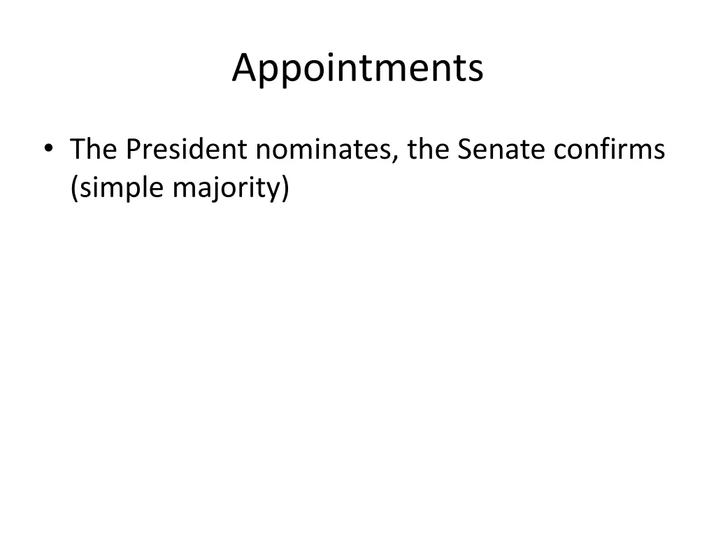 appointments