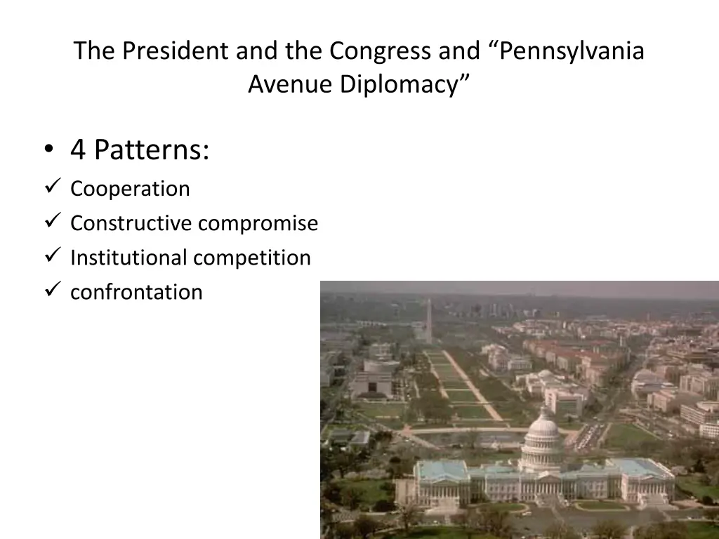 the president and the congress and pennsylvania