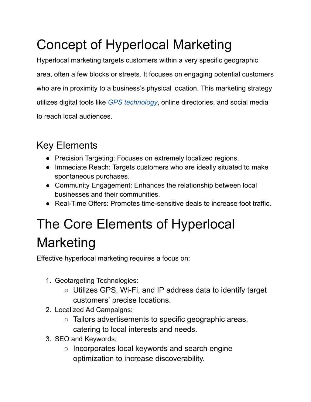 concept of hyperlocal marketing