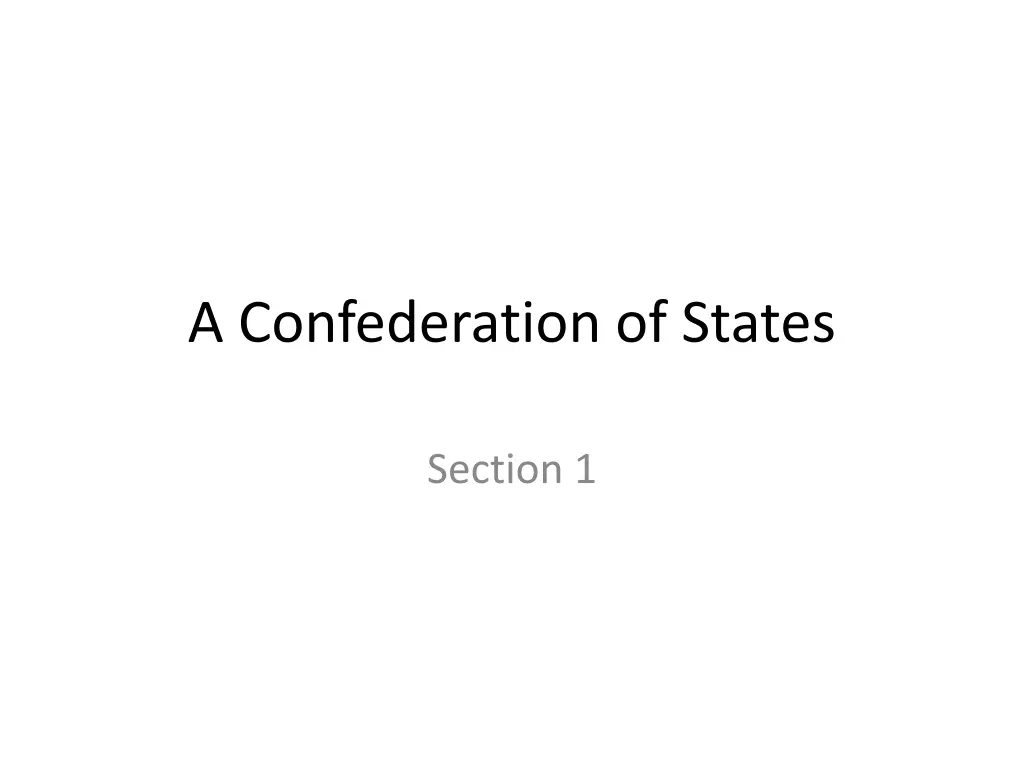 a confederation of states