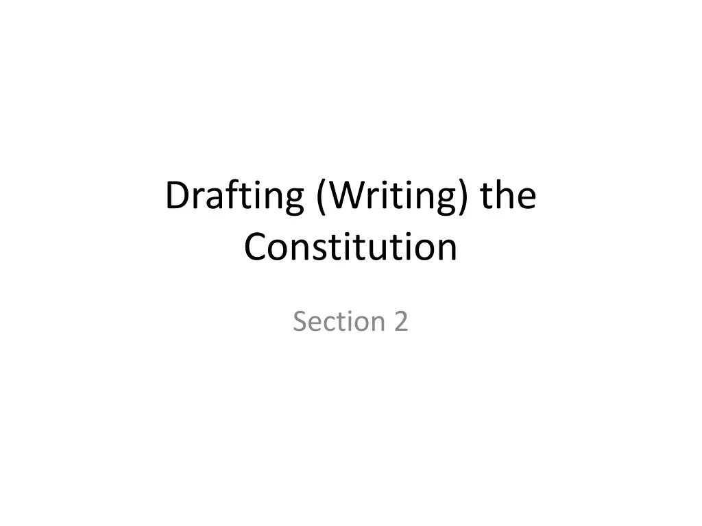 drafting writing the constitution