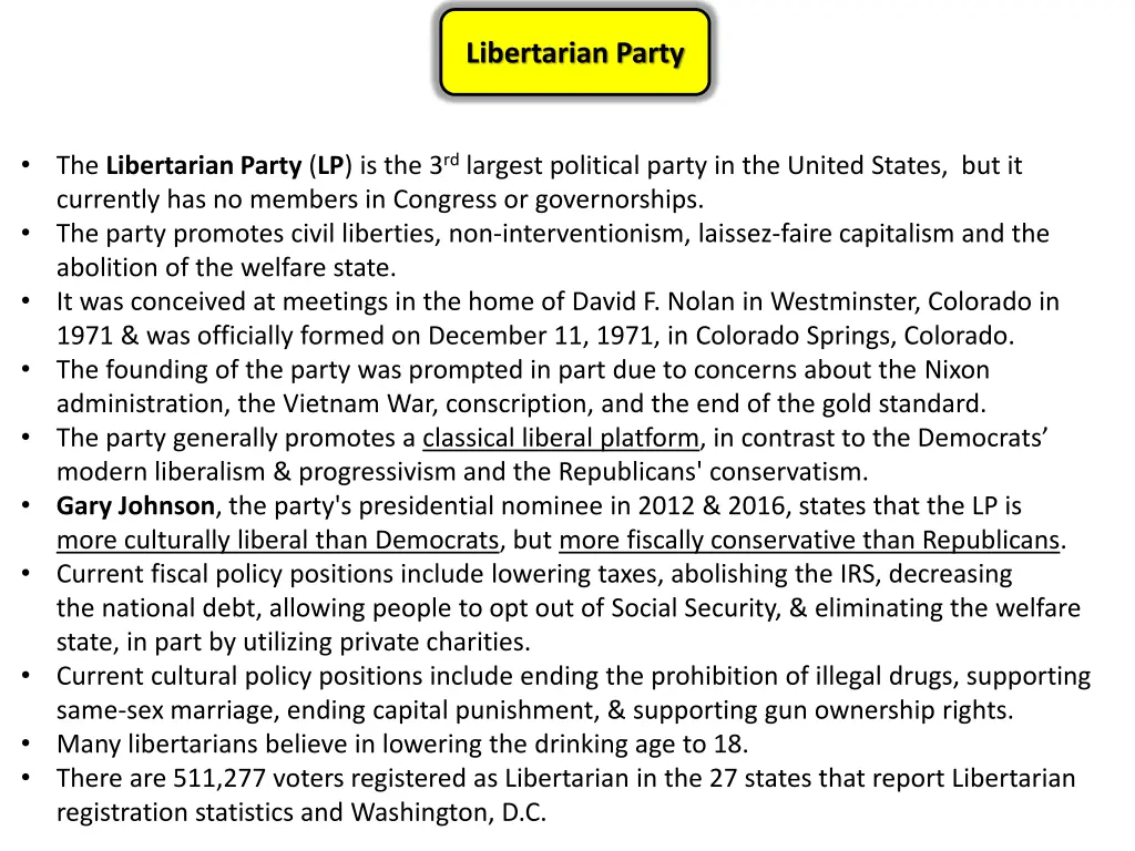 libertarian party