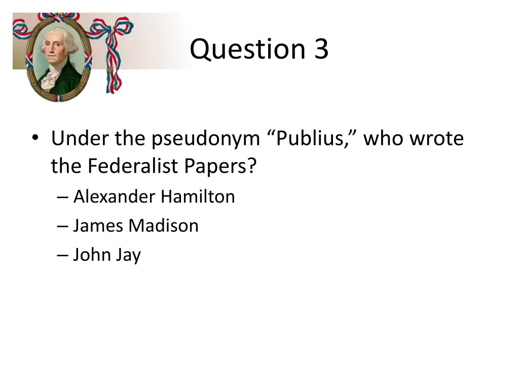 question 3 1