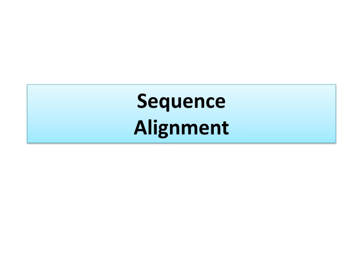 sequence alignment