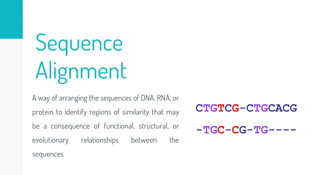 sequence alignment 1