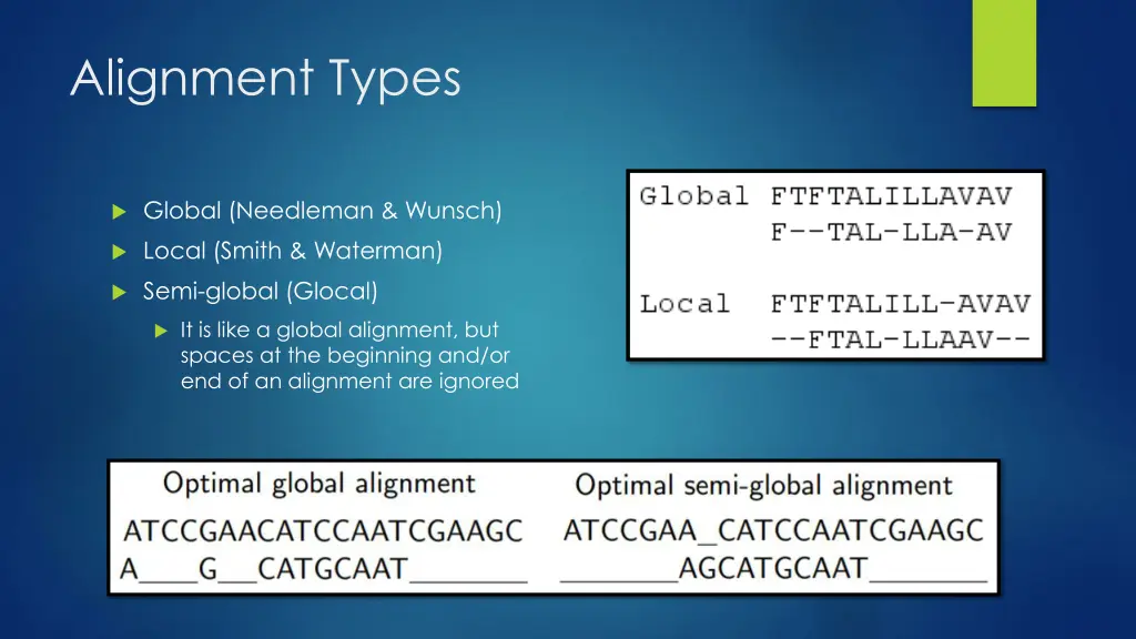 alignment types