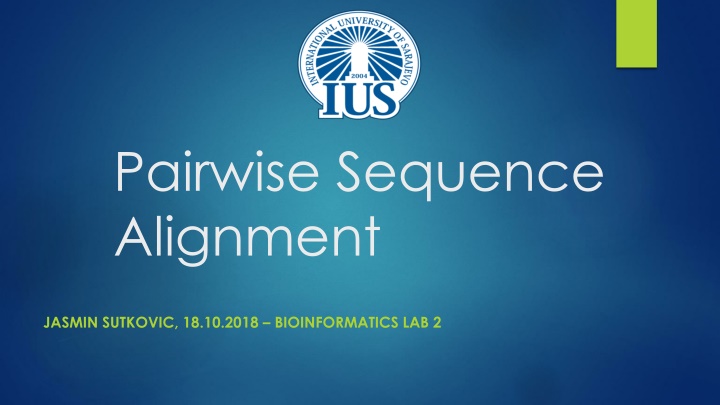 pairwise sequence alignment