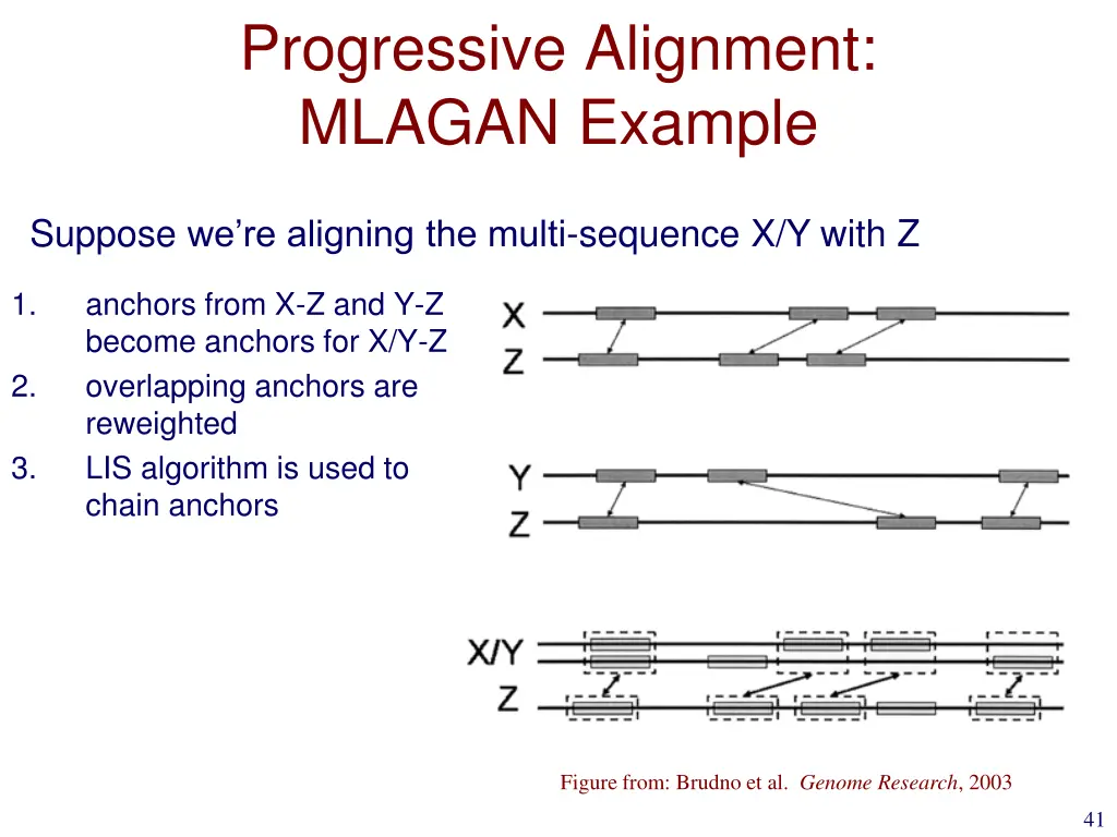 progressive alignment mlagan example 1